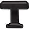 Jeffrey Alexander 1-1/4" Overall Length Matte Black Square Renzo Cabinet Knob 141MB - alternate 4